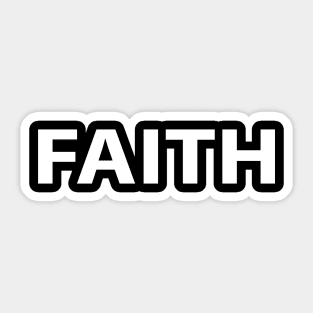 Faith Cool Inspirational Christian Sticker